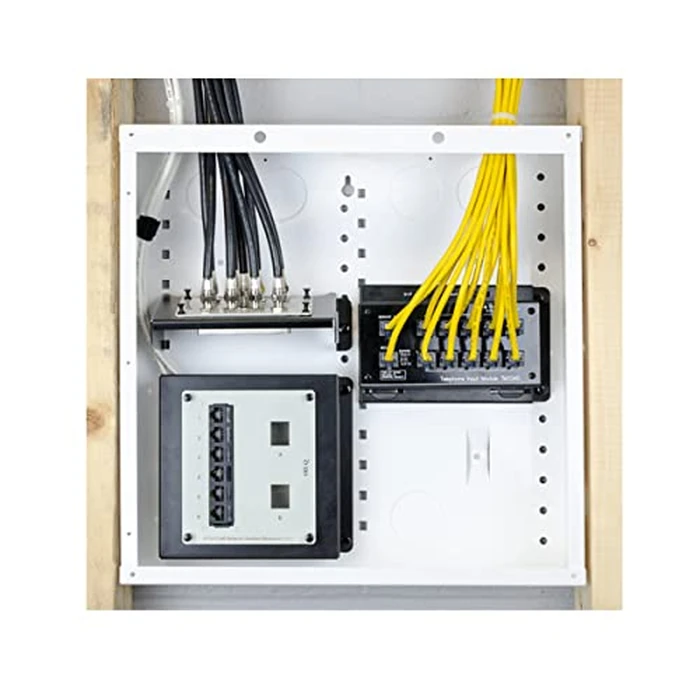 Legrand - OnQ 14 Inch Cable Management, Structured Media Box, In-Wall Enclosure, no cover, Glossy White, EN1480 by On-Q - Image 5