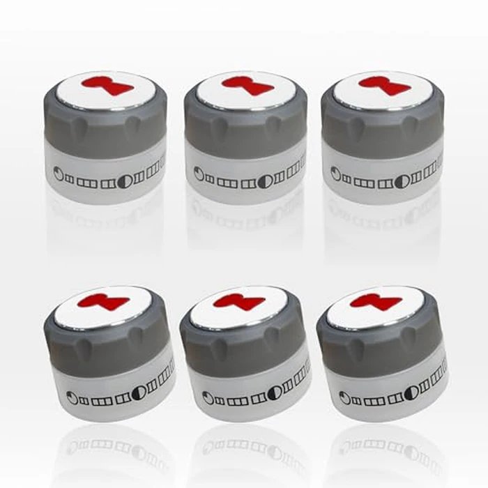 RKJFHIUR Upgraded 91538 Gas Grill Lighted Control Knobs,6 Pack Outdoor Grill knobs Fit for Weber Summit Grill 2012+ 400/600 Series E-470/670, S-460/470/660/670 for Weber Grill Replacement Parts by RKJFHIUR - Image 1