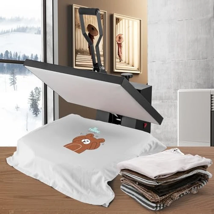 VEVOR Heat Press 16x24, 1700W Power Heat Press Machine, Fast Heating, High Pressure Heat Press Machine for T-Shirt, Digital Industrial Sublimation Printer for Heat Transfer Vinyl, Easy to Use, Black by VEVOR - Image 8