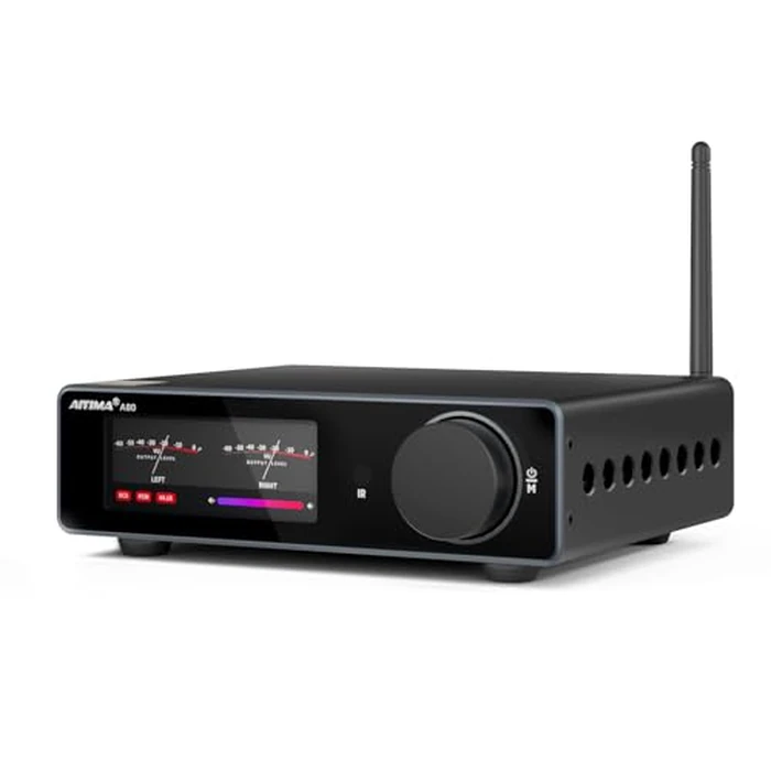 AIYIMA A80 Bluetooth Stereo Amplifier DAC HiFi Home Audio Component TPA3255 with PFFB,2 Channel Hi-Res Class D Power Amp | PC-USB COA Opt Inputs,Digital VU Meter | Pre-Out | TRS Balanced Input |Tone by AIYIMA - Used - Like New condition - US$182.15