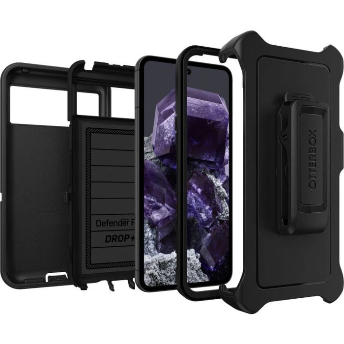 OtterBox Defender Pro Series Phone Case & Holster for Google Pixel 8 - Black by OtterBox - Image 3