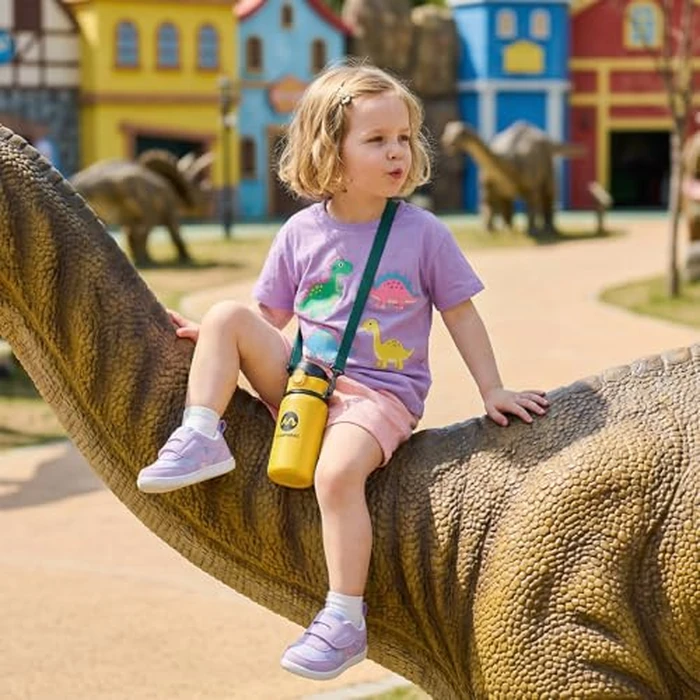 Toddler Girls Shoes Wide Toe Box Barefoot | Baby First Walking Sneakers Tennis Running Canvas Casual Preschool Flat Non Slip Comfortable Lightweight Outdoor (Purple, Size 8) by STQ KIDS - Image 3