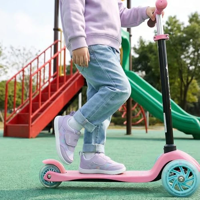 Toddler Girls Shoes Wide Toe Box Barefoot | Baby First Walking Sneakers Tennis Running Canvas Casual Preschool Flat Non Slip Comfortable Lightweight Outdoor (Purple, Size 8) by STQ KIDS - Image 9