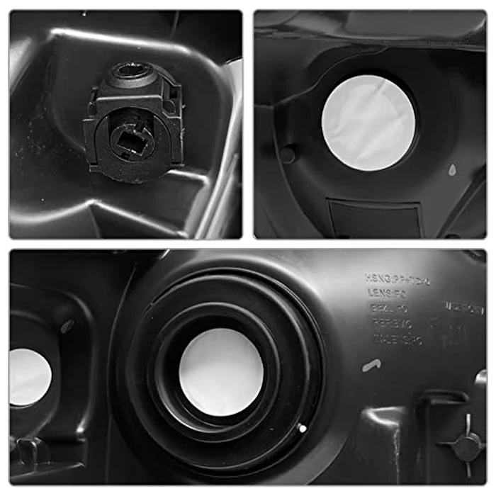 ADCARLIGHTS 2009 2010 2011 2012 2013 2014 Ford F150 Pickup Headlight Assembly for 09-14 Ford F150 Clear Lens Chrome Housing with Amber Reflector Headlamp Replacement Left and Right Pair（W/O Bulbs） by ADCARLIGHTS - Image 5