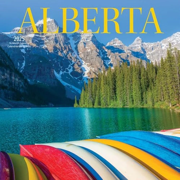 Alberta | 2025 12 x 24 Inch Monthly Square Wall Calendar | Wyman Publishing | Canadian Regional Travel by BrownTrout Publishers Ltd. - Used - Acceptable condition - CA$5.03