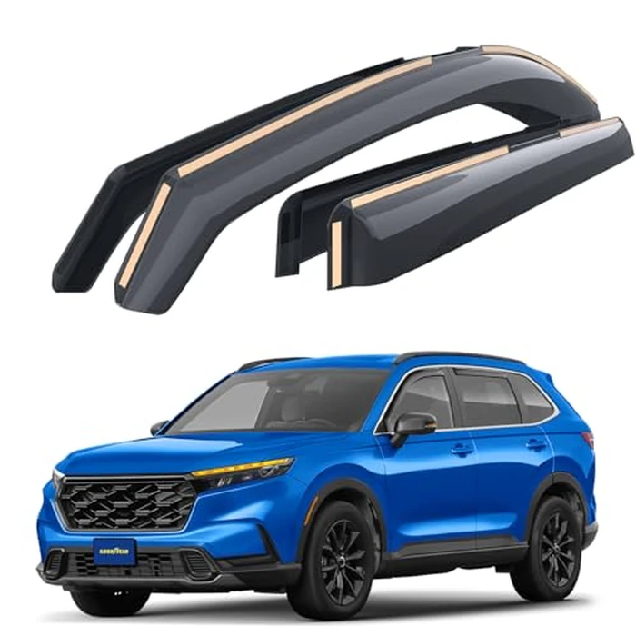 Goodyear Shatterproof in-Channel Window Deflectors for Honda CR-V (CRV) 2023-2026, Rain Guards, Window Visors for Cars, Vent Deflector, Car Accessories, 4 pcs. - GY007905 by Goodyear - Image 1