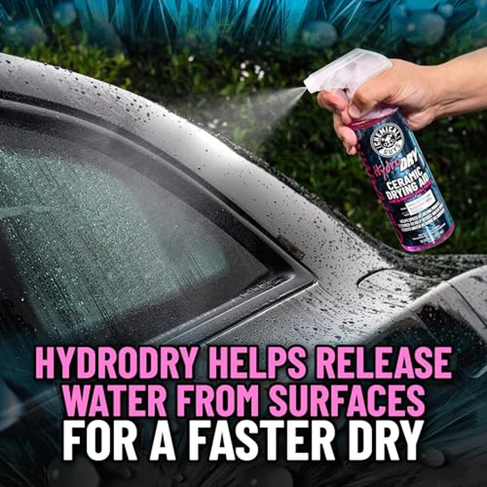 Chemical Guys HydroDry, Ceramic Drying Aid - 16 oz Quick Detail Spray Enhances Shine and Protection After Wash, Safe for Cars, Trucks, SUVs, Motorcycles, and RVs - Hydrophobic Gloss Booster by Chemical Guys - Image 3