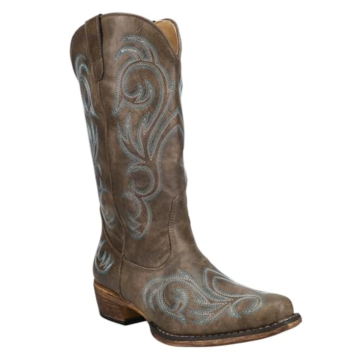 Roper Women's Riley Boot, Brown, 9.5 D US by Roper - Image 2