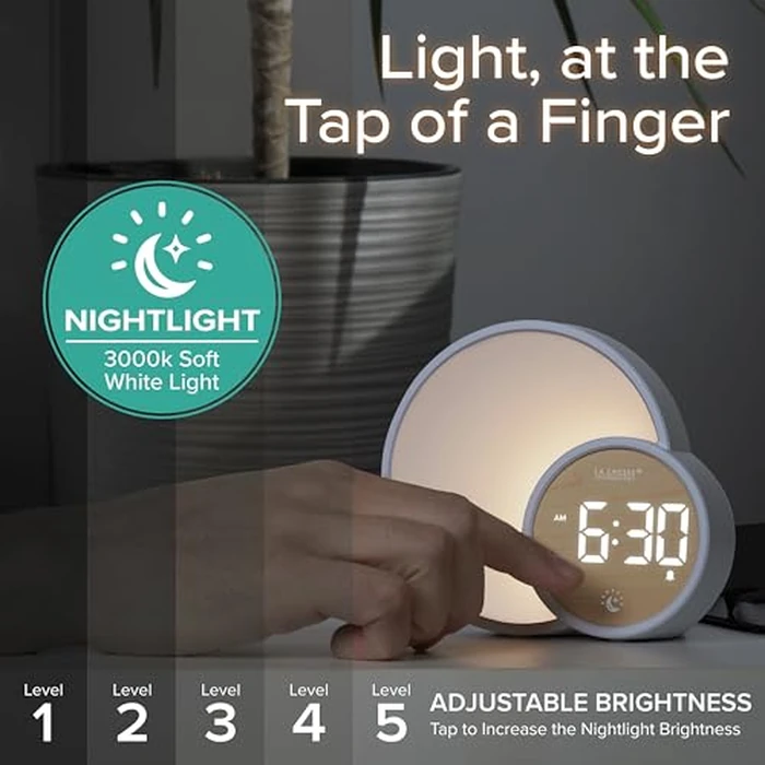 La Crosse Technology 617-1412 L'Eclipse Light Assist Digital Bedside Alarm Clock by La Crosse Technology - Image 5