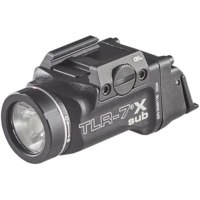 Streamlight 69400 TLR-7 X sub 500-Lumen Tactical Weapon Light Designed Exclusively and Solely for Railed Glock 43X Mos/48 Mos/43X Rail/48 Rail subcompact Handguns with Mounting Kit and Keys, Black by Streamlight - Used - Very Good condition - US$141.83