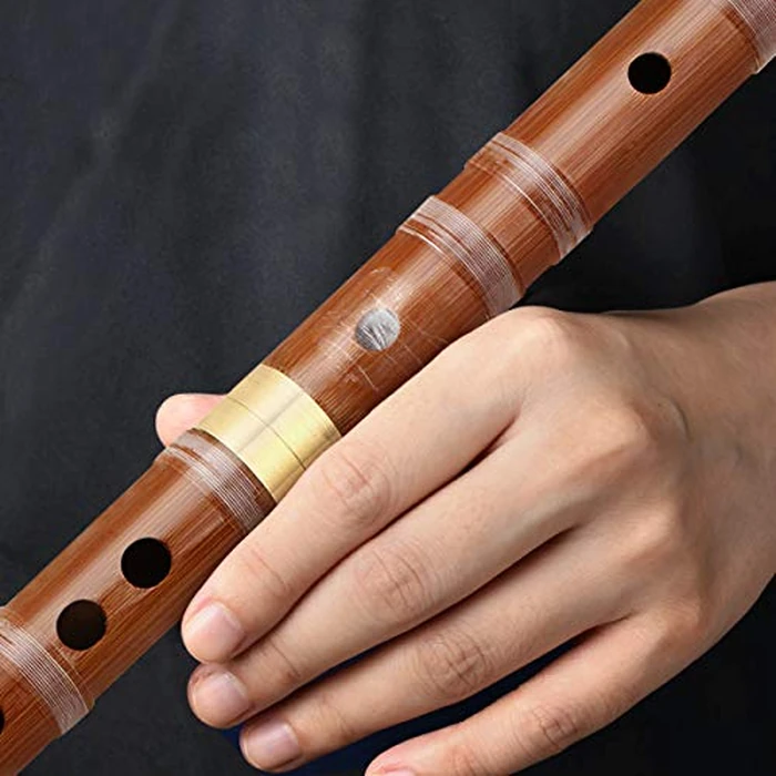 Kmise Bamboo Flute Dizi Traditional Handmade Chinese Musical Instrument Vintage Dizi (D Key) by Kmise - Image 2