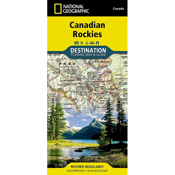 Canadian Rockies Map by NATIONAL GEOGRAPHIC - Used - Like New condition - CA$15.17