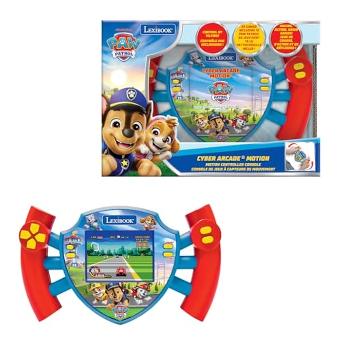 Lexibook, Paw Patrol Cyber Arcade Motion(R) Console with Gesture Control, Color LCD Screen 2.8'' and 50 Games Including 10 from Paw Patrol Universe, JL3180PA by LEXiBOOK - Used - Good condition - US$34.95