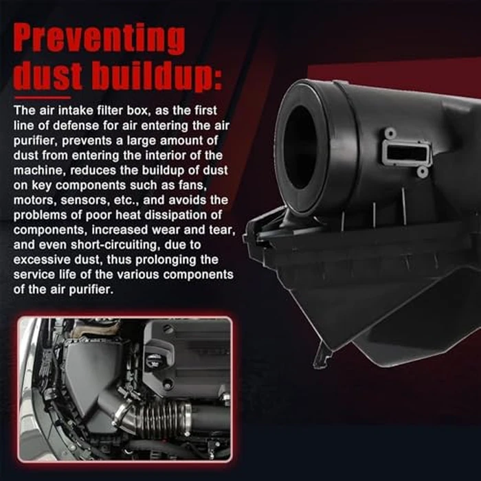 FZJDSD Air Cleaner Intake Filter Box Black Compatible with Chevrolet Malibu LT LS RS L Sedan 2016-2021 84003580 84588870 Air Intake Housing Box w/o Filter Air Intake Cleaner Box Housing by FZJDSD - Image 6