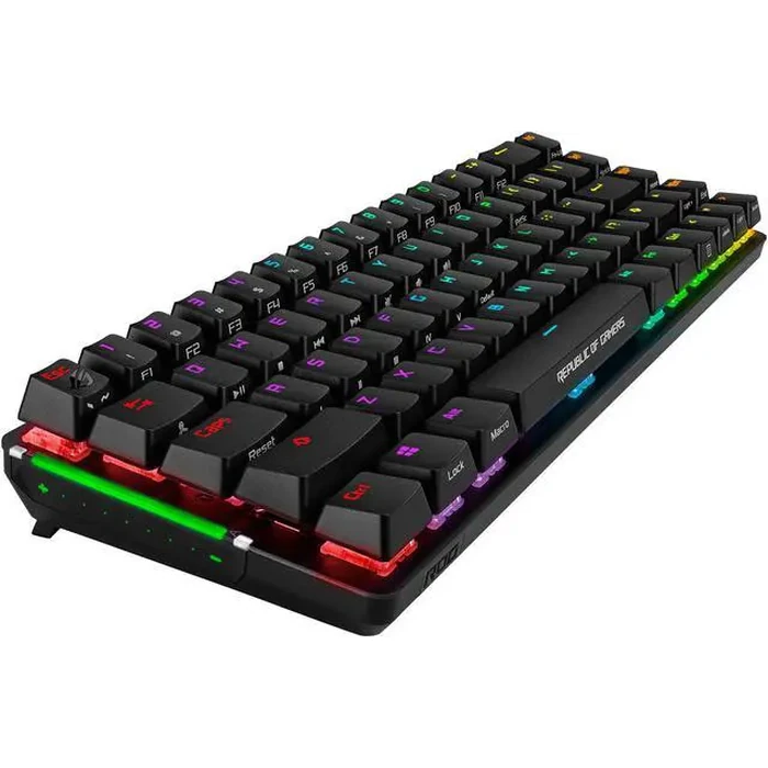 ASUS ROG Falchion NX 65% Wireless RGB Gaming Mechanical Keyboard | ROG NX Blue Clicky Switches, PBT Doubleshot Keycaps, Wired / 2.4G Hz, Touch Panel, by ASUS - Image 6