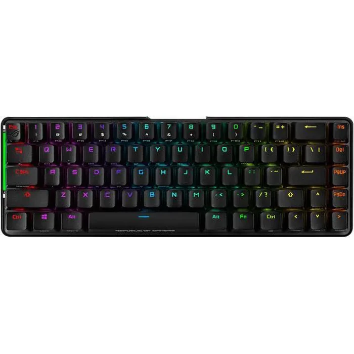 ASUS ROG Falchion NX 65% Wireless RGB Gaming Mechanical Keyboard | ROG NX Blue Clicky Switches, PBT Doubleshot Keycaps, Wired / 2.4G Hz, Touch Panel, by ASUS - Image 2