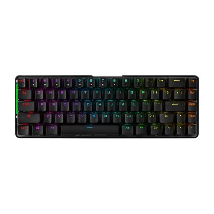 ASUS ROG Falchion NX 65% Wireless RGB Gaming Mechanical Keyboard | ROG NX Blue Clicky Switches, PBT Doubleshot Keycaps, Wired / 2.4G Hz, Touch Panel, by ASUS - Image 1