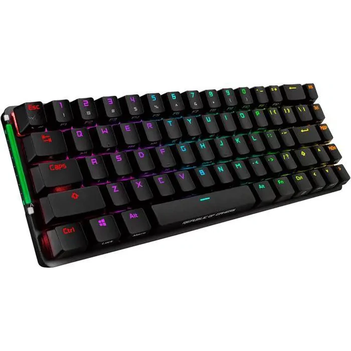 ASUS ROG Falchion NX 65% Wireless RGB Gaming Mechanical Keyboard | ROG NX Blue Clicky Switches, PBT Doubleshot Keycaps, Wired / 2.4G Hz, Touch Panel, by ASUS - Image 4