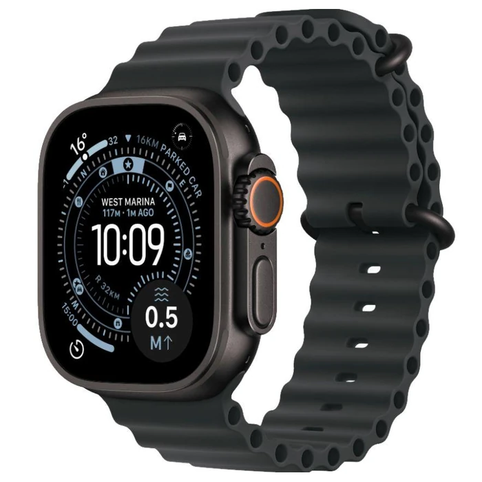 Apple Watch Ultra 3 - 64GB - 49mm - Black Titanium Case with Black Titanium Ocean Band - One Size by Apple - Image 2