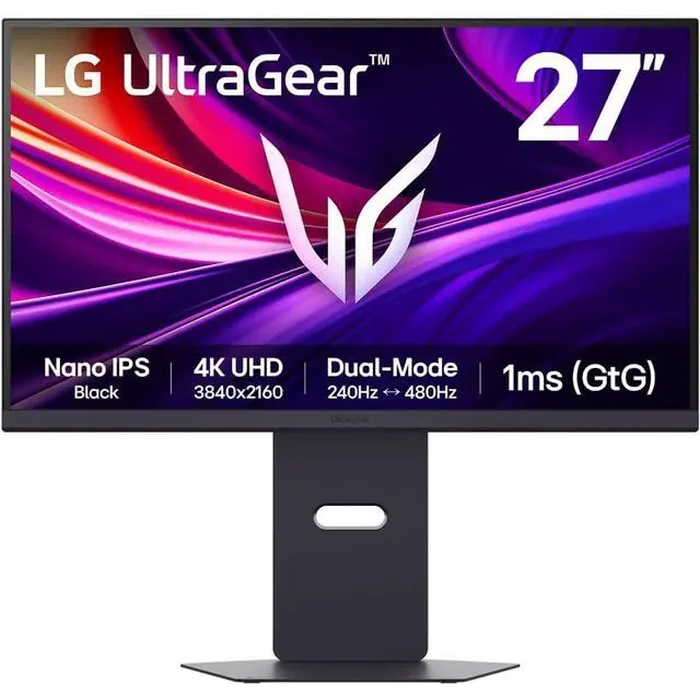 LG UltraGear G8 27" DUAL MODE UHD 4K 240Hz Full HD 480Hz Nano IPS with Nvidia G-Sync Compatible 1ms HDR600 Gaming Computer Monitor with Height by LG Electronics - Image 2