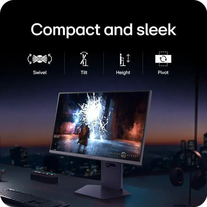 LG UltraGear G8 27" DUAL MODE UHD 4K 240Hz Full HD 480Hz Nano IPS with Nvidia G-Sync Compatible 1ms HDR600 Gaming Computer Monitor with Height by LG Electronics - Image 9
