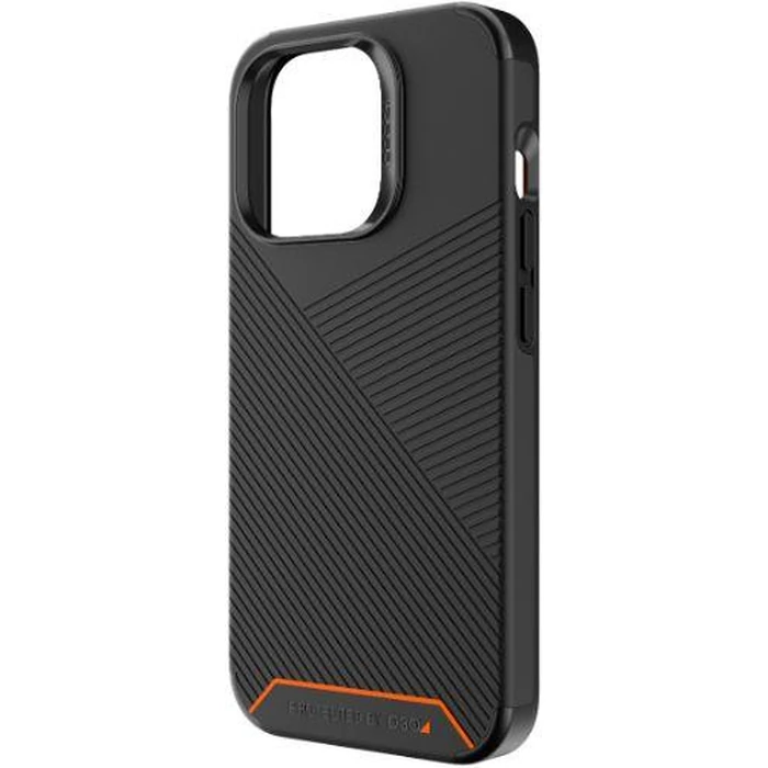 ZAGG Gear4 Denali Snap Phone Case for MagSafe for Apple iPhone 13 Pro Max - Black/Orange by ZAGG - Refurbished - Brand New condition
