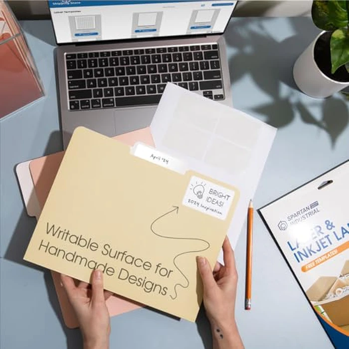 3" X 2" Matte White Printable Shipping Labels (250 Sheets, 2500 Stickers) Mailing and Address Labels, Product Packaging Stickers for Laser & Inkjet Printers - Spartan Industrial Template R011 by Spartan Industrial - Image 5