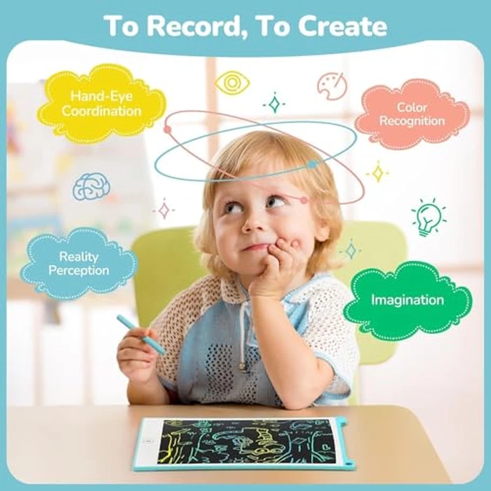 TECJOE 4 Pack LCD Writing Tablet, 8.5 Inch Colorful Drawing Board, Kids Travel Games Activity Learning Toys, Birthday Gifts for 3-8 Year Old Boys Girls Toddlers Preschooler by TECJOE - Image 6