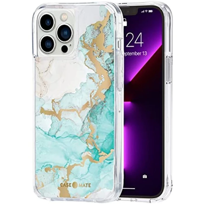 Case-Mate Tough Prints Series Phone Case for iPhone 13 Pro - Ocean Marble by Case-Mate - Image 2