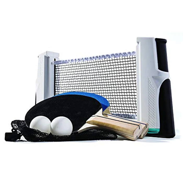 Franklin Sports Portable Ping Pong Net Set - Adjustable Size Table Tennis Net with Paddles + Balls - Easy Attach Ping Pong Net - Anywhere Table Tennis by Franklin Sports - Used - Like New condition - US$18.19