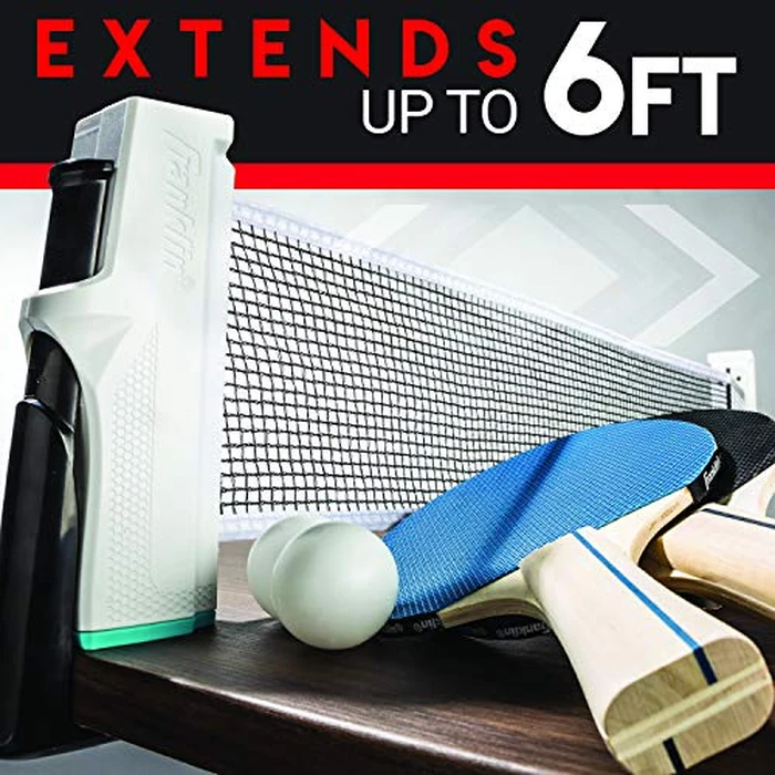 Franklin Sports Portable Ping Pong Net Set - Adjustable Size Table Tennis Net with Paddles + Balls - Easy Attach Ping Pong Net - Anywhere Table Tennis by Franklin Sports - Image 2