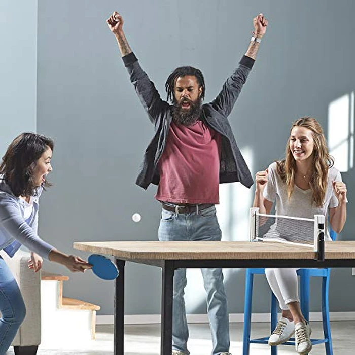 Franklin Sports Portable Ping Pong Net Set - Adjustable Size Table Tennis Net with Paddles + Balls - Easy Attach Ping Pong Net - Anywhere Table Tennis by Franklin Sports - Image 8