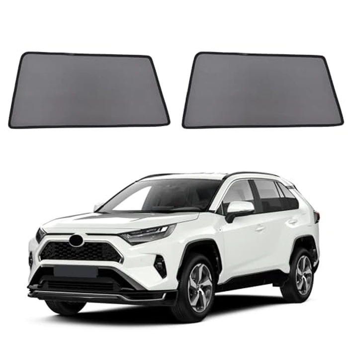 KOCZIL Car Window Shades for 2019-2024 RAV4 Accessories - Rear Side Window Shade for Baby, Breathable Mesh Car Privacy Window Covers, UV Protection and Heat Insulation for Road Trips, Napping, Camping by KOCZIL - Used - Like New condition - US$24.01
