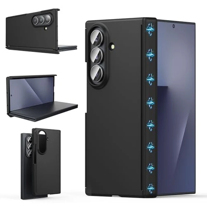 Foluu Slim Fit Case for Samsung Galaxy Z Trifold, Magnetic Hinge Protection Ultra Thin Matte PC with Non-Slip Grip Full Protection Protective Cover for Galaxy Z Trifold 5G 2026 (Black) by Foluu - Used - Like New condition