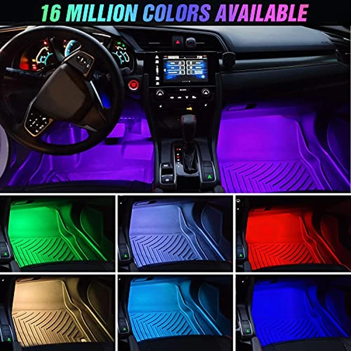 Nilight Car Interior Lights with APP Control 16 Million RGB Colors Strip Lights with Music Sync Mode and Multiple Scene Options for Cars Trucks SUVs by Nilight - Image 5