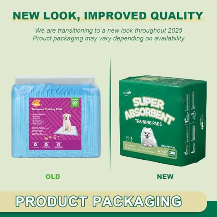 IMMCUTE Puppy Pads 22"x23" 100 Count | 6-Layer Leak-Proof & Super Absorbent Dog Training Pads | Disposable Potty Pads for Puppies, Dogs, Cats & Rabbits | Blue & White by IMMCUTE - Image 2