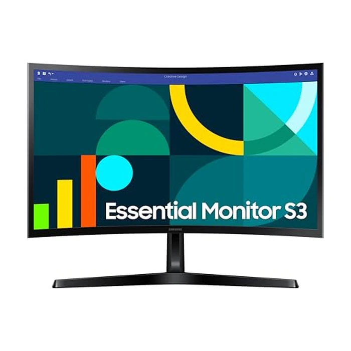 Samsung 27-inch FHD Black Curved Screen Monitor with 100 Hz Refresh Rate, Game Mode, Eye Saver Mode - (LS27D368GANXZA) [Canada Version] by Samsung - Used - Very Good condition - CA$204.75