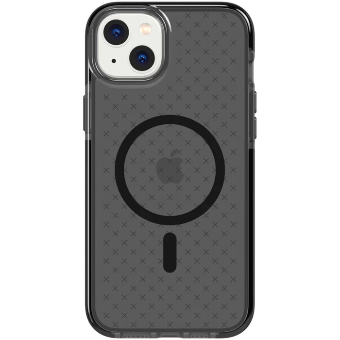 Tech21 EvoCheck Series Gel Phone Case with Magsafe for iPhone 14 - Smokey/Black by Tech21 - Refurbished - Good condition - US$8.28