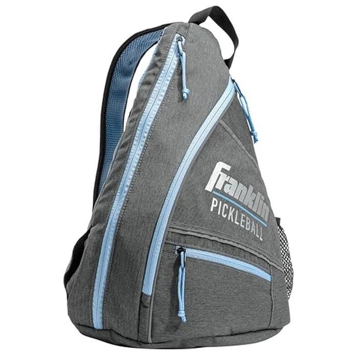 Franklin Sports Pickleball Sling Bag Official Pickleball Bag of The U.S. Open Pickleball Championships Adjustable Gray/Blue by Franklin Sports - Used - Like New condition