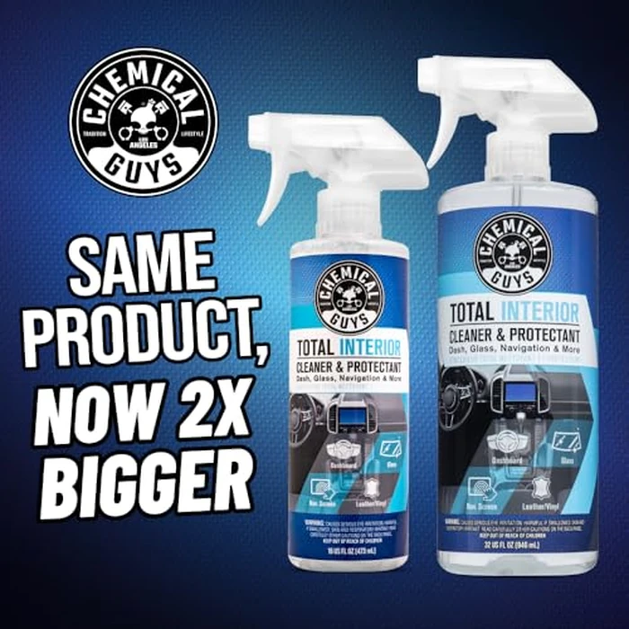 Chemical Guys Total Interior Cleaner & Protectant - Chemical Guys Interior Cleaner, Cleans & Protects Leather, Vinyl, Plastic, Rubber, Glass with a Streak-Free Finish - Cars, Trucks, SUVs, RVs, 32 oz by Chemical Guys - Image 5
