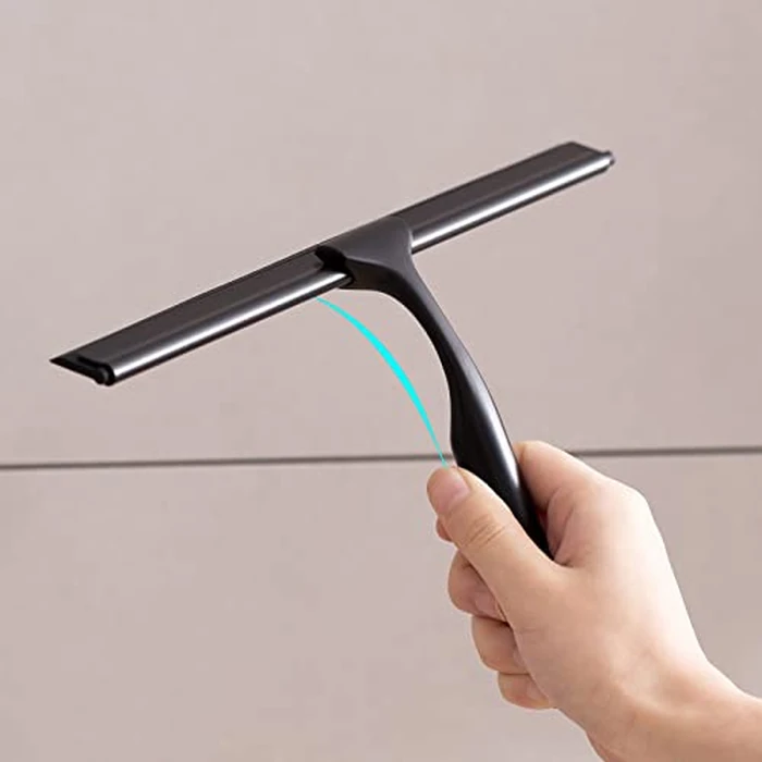Ettori Shower Squeegee for Glass Doors, Squeegee for Shower Door, Window and Car Glass, Mirrors - All-Purpose Stainless Steel Squeegee, 10 Inches and Black by Ettori - Image 6