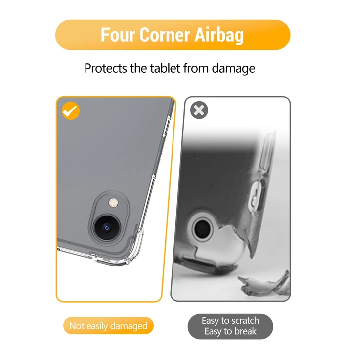 Clear Case for Samsung Galaxy Tab S11 WiFi Android Tablet 11 Inch, FJIASTB Flexible TPU Cover Compatible with S Pen, Airbag Shockproof, Lightweight (Transparent) by FJIASTB - Image 3