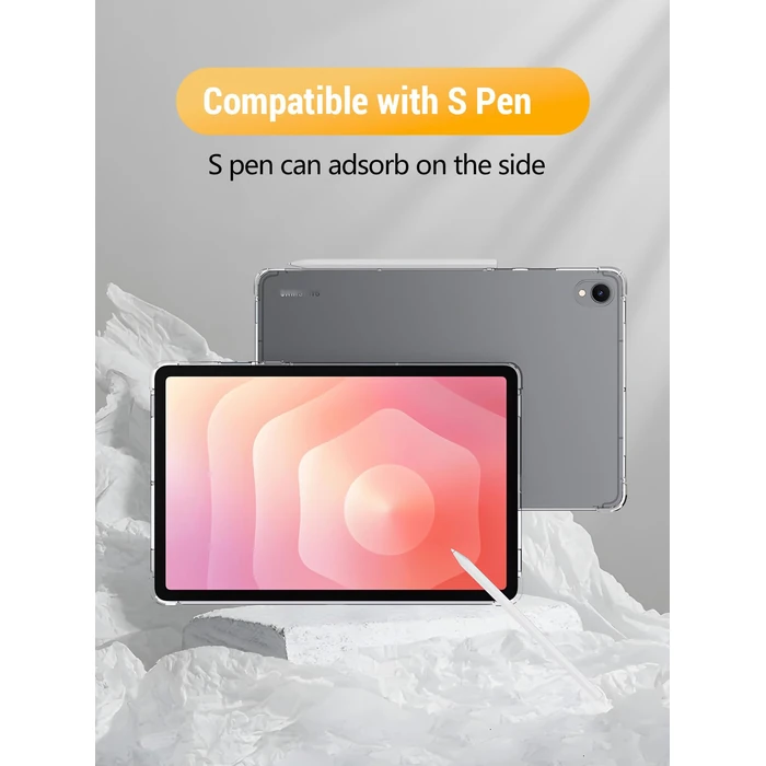 Clear Case for Samsung Galaxy Tab S11 WiFi Android Tablet 11 Inch, FJIASTB Flexible TPU Cover Compatible with S Pen, Airbag Shockproof, Lightweight (Transparent) by FJIASTB - Image 4