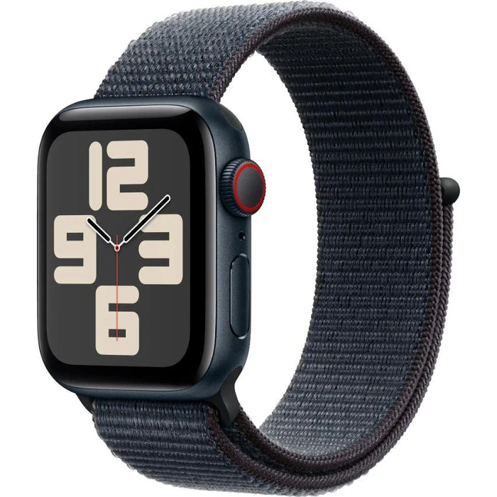 Apple Watch SE 2nd Gen (2022) (Cellular + GPS) - 32GB - 40mm - Midnight Aluminum Case with Ink Textile Sport Loop Band - One Size by Apple - Image 2