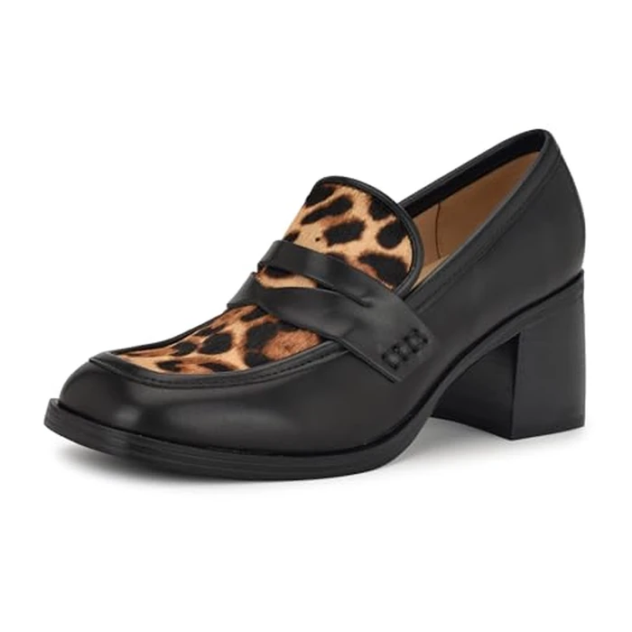 Nine West Avalia3-Black/Natural Multi/Xh Brush D Shoe Size 8 by Nine West - Used - Like New condition - CA$55.11