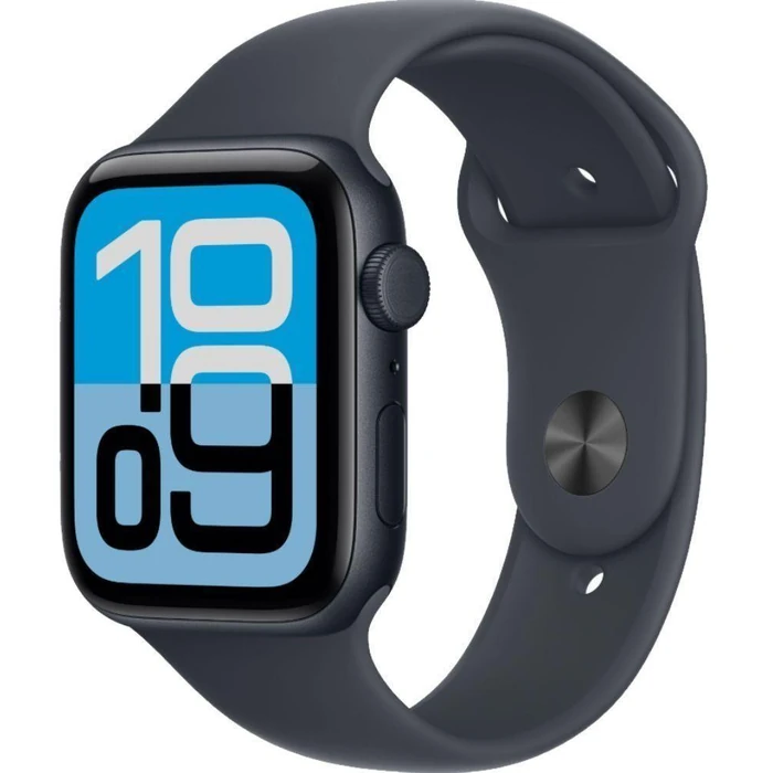 Apple Watch SE 3rd Gen (2025) (Cellular + GPS) - 64GB - 40mm - Midnight Aluminum Case with Midnight Silicone Sport Band - M/L Size by Apple - Image 2