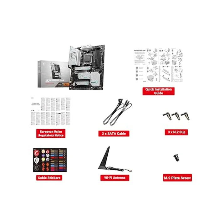 MSI X670E GAMING PLUS WIFI Gaming Motherboard (AMD Ryzen 9000/8000/7000 Series Processors, AM5, DDR5, PCIe 5.0, SATA 6Gb/s, M.2 slots, USB 3.2 Gen 2, Wi-Fi 6E, Bluetooth 5.3, 2.5Gbps LAN, HDMI/DP,ATX) by msi - Image 4