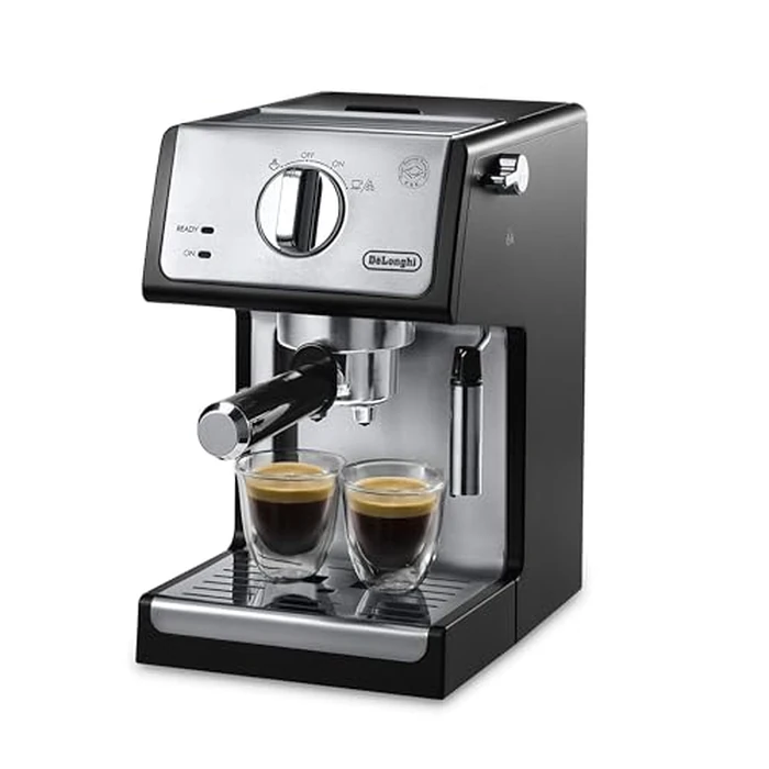 De'Longhi 15-Bar Pump Espresso Machine with Milk Frother & Temperature Control - Compact Home Barista Coffee Maker for Espresso, Latte, Cappuccino & Iced Coffee, Easy to Clean Design by De'Longhi - Used - Very Good condition