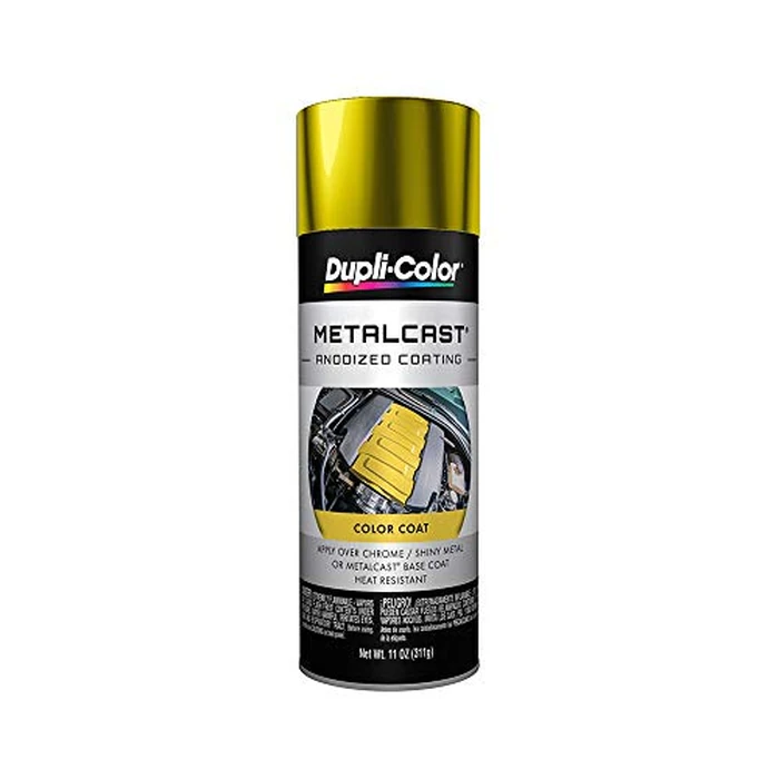 Dupli-Color MC202 Metalcast Automotive Spray Paint - Yellow Anodized Coating - 11 oz Aerosol Can by Dupli-Color - Used - Like New condition - US$17.09