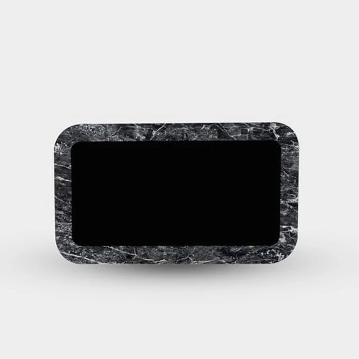 MightySkins Skin Compatible with Amazon Echo Show 5 (Gen 3) - Onyx Marble | Protective, Durable, and Unique Vinyl Decal wrap Cover | Easy to Apply, Remove, and Change Styles by MIGHTY SKINS - Used - Good condition - CA$7.73